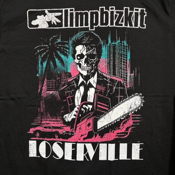 Limp Bizkit Loserville European Tour Nu Metal Band T-Shirt Size Large - Picture 2 of 4